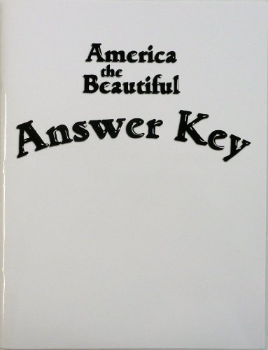 America the Beautiful (Answer Key) 1609990129 Book Cover