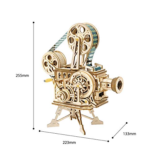 Maquetas para montar adultos ROKR Vitascope, proyector de cine que funciona sin pilas 6