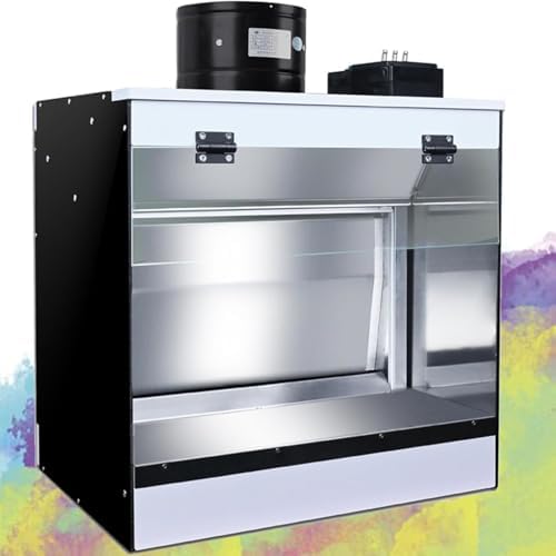 Professional Airbrush Spray Booth for Model Painting, DIY Crafts & Cake Decorating - Compact 58x50x40cm Spray Booth Kit for Artists and Hobbyists