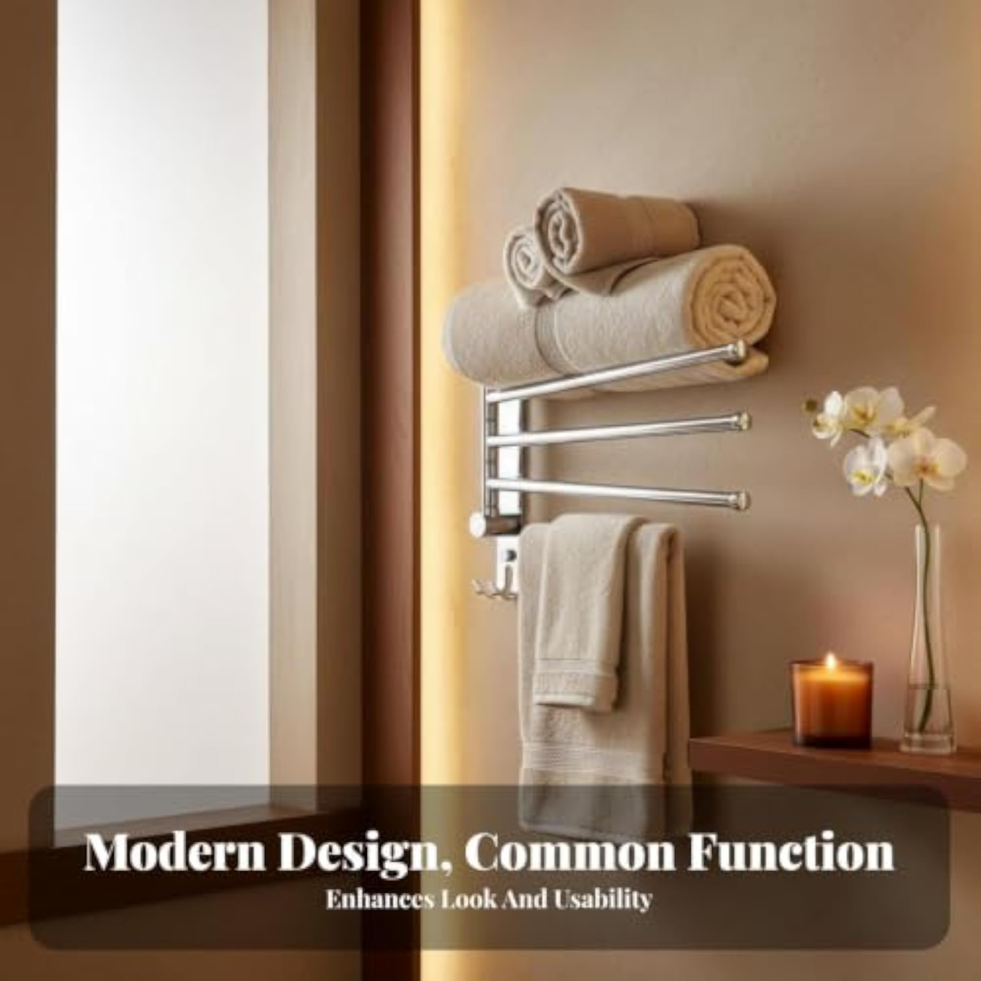 Foldable Towel Bar for Compact Spaces