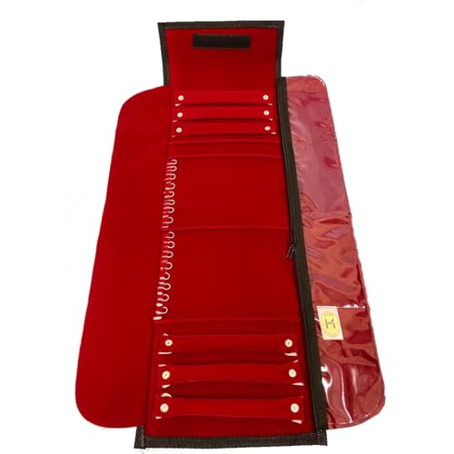 Mostruário Pano Estojo Grande Joia Semijóias Bijus Especial (Azul Marinho) (Vermelho)