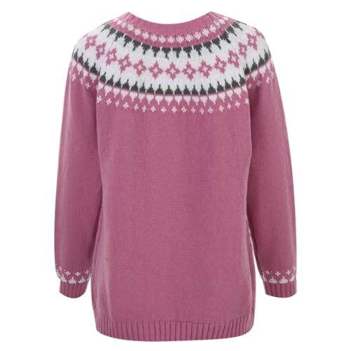 Pull Fair Isle cardigan ample en maille de qualité supérieure et finitions soignées - 6