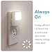 GE White Always-On LED Night Light, Plug into Wall, Compact, Soft Glow, UL-Listed, Ideal for Bedroom, Nursery, Bathroom, Hallway, 11311, 2 Pack