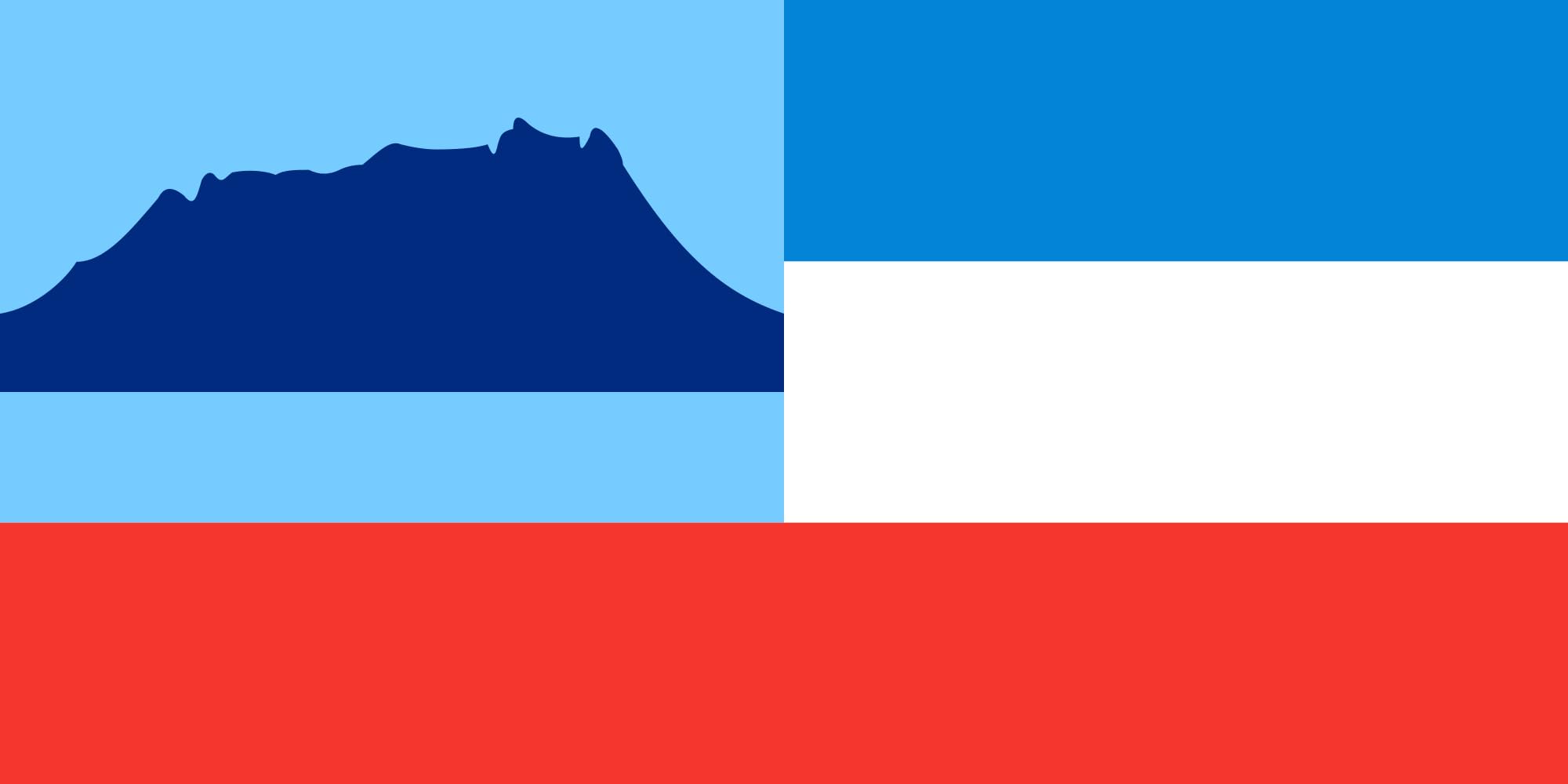Drapeau paysage Sabah grand pavillon horizontal extérieur de 1.5m²
