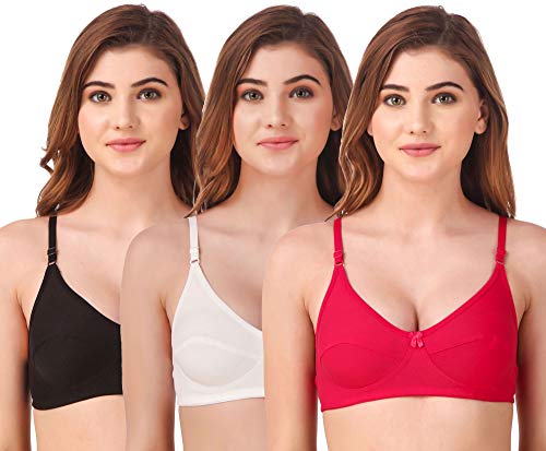 Image of Fasense Women's Wire Free Non Padded Cotton Bra