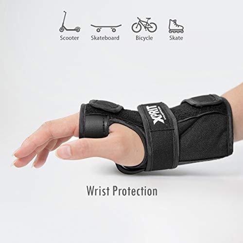 image for XPRIT Adult/Child Wrist Guards, Knee Elbow Pads 3 in 1 Protective Gear