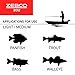 Zebco 202 Spincast Fishing Reel, Size 30 Reel, Right-Hand Retrieve, Durable All-Metal Gears, Stainless Steel Pick-up Pin, Pre-Spooled with 10-Pound Zebco Fishing Line, Black, Clam Packaging
