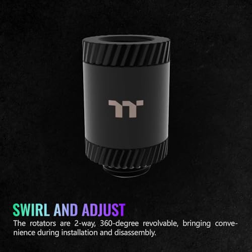 Image of Thermaltake Pacific SF Female to Male 30mm Extender Matte Black /DIY LCS /Fittings CL-W393-CU00MK-A