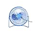 Petit industriel Ventilateur, Metal Blade portable ventilateur de refroidissement 360 ° USB de bureau Ventilateur 4/6 Anglais Convient for Voyage Voyage Utilisation (Color : Blue, Size : 19.5 * 20CM)