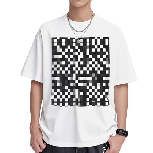 T-shirt imprimé formule noire et blanche EdWal, l'art du coton doux