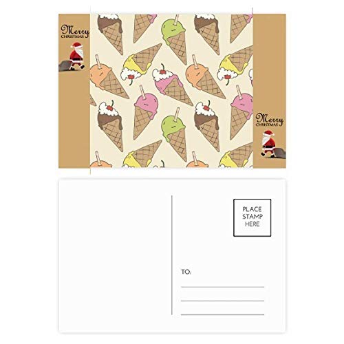 Cartes postales de remerciement motif cerise sur papier cartonné mat