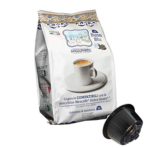 128 Cápsulas Cafè - Blu - Comp. Dolce Gusto - Gattopardo