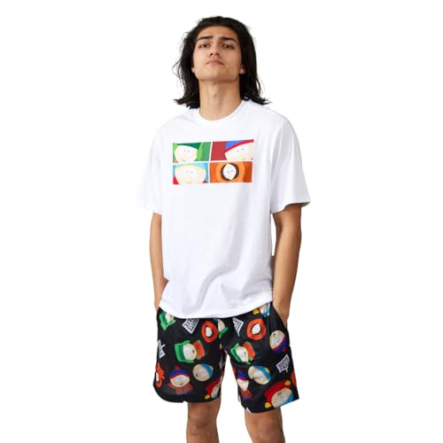 Bioworld South Park Main Character Grid Men's 2-Pack T-shirt & Lounge Short Sleep Set2