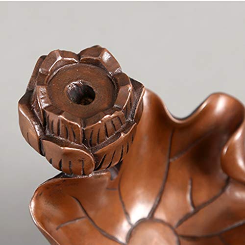 Incense Holder Burner Copper Lotus Cone Incense Burner Flower Backflow Sticks Incense Holder For Yoga Studio Living Room Ash Catcher #TOP4