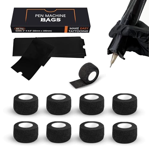 EZ Tattoo Machine Covers with Grip Tapes
