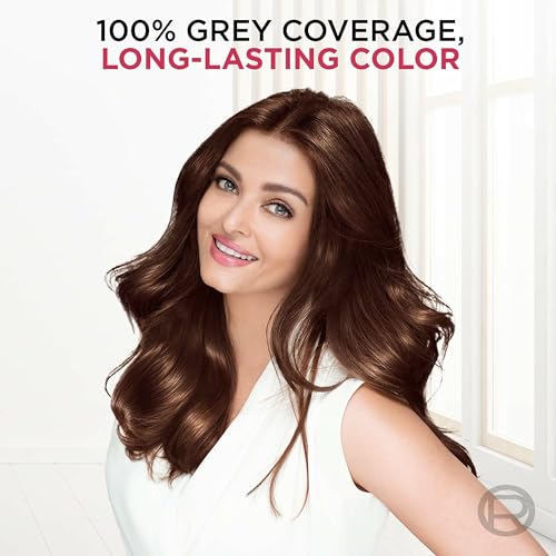 Image of L'Oreal Paris Excellence Creme Triple Care No Ammonia Long-lasting Hair Color, 100% Grey Coverage, Powered by Pro-keratin and French Rose Oil, Shade Black 1, 72ml+100g