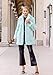 Fabulous-Furs Donna Salyers Mint Faux Fur Le Mink Jacket, Blue, X-Small