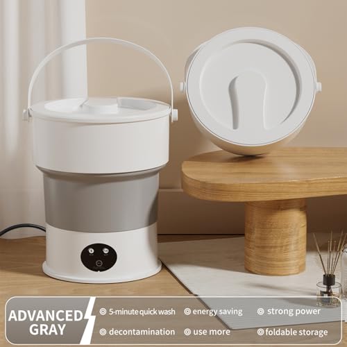 Image of Portable Foldable Washing Machine, Mini USB-Powered Laundry Washer for Travel and Dorm, Gentle Cleaning for Baby Clothing, Underwear, and Socks