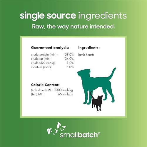 Smallbatch Pets Premium Freeze-Dried Lamb Heart Treats For Dogs And Cats thumb #3