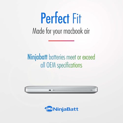 NinjaBatt A1322 A1278 Akku für Apple MacBook Pro 13\ [Mitte 2012 2010 2009 Frühzeitig 2011 Spät 2011] - Hohe Kapazität [63,5Wh/10,95V]