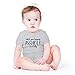 AW Fashions Watch Your Language I'm A Baby Baby Bodysuit Funny Cute Romper for Newborn Girls Boys Outfit (6 Months, Sports Grey)