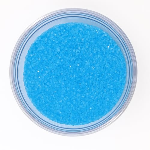 Jellybeans Food Sanding Sugar - Sparkly Sugar Crystals - Sanding Sugar For Cake & Cookies - Special Sanding Sugar - Grains Decorative Sanding Sugar (Blue, 1 LB)
