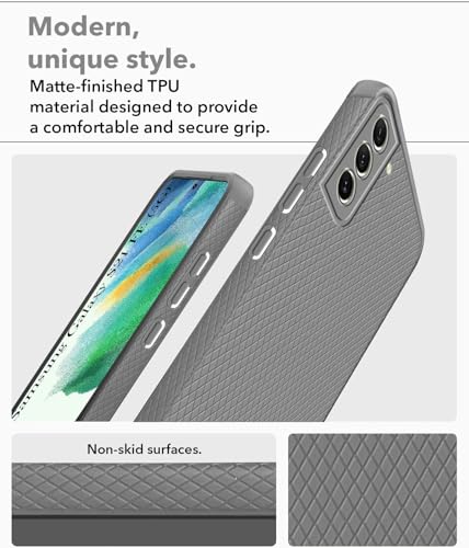 Image of Jkobi Back Cover Case for Samsung Galaxy S21 FE 5G (Liquid Silicone | Side Grip | Camera Protection)