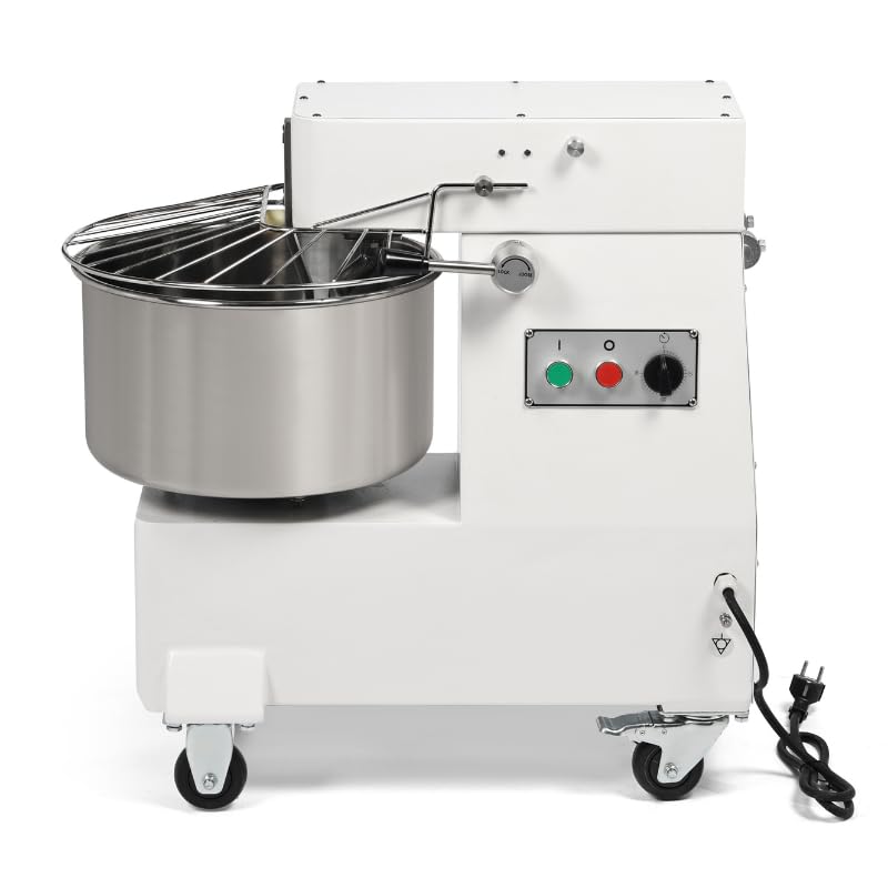 Pétrin 20 L Cuve Fixe et Tête Relevable - 1 Vitesse