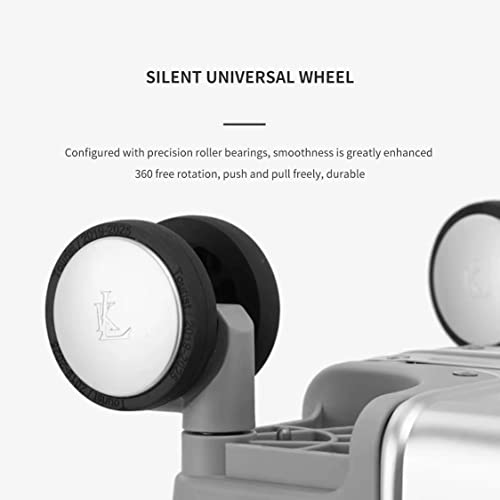 Erlun All-Aluminum-Magnesium Trolley Case, Zip-Free Luggage, Built-In Tsa Lock, Suitcase With Spinner Wheels (Black (All Aluminum Ultimate), 20Inch) #TOP3