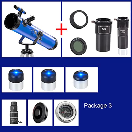 Telescopio astronómico para niños y adultos 114 mm miniatura 2