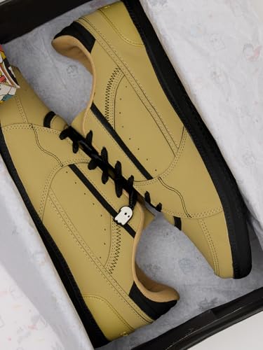 Image of The Souled Store Kanso : Black Men and Boys Lace Up Low Top Stylish Sneakers with Flexibility & Comfort