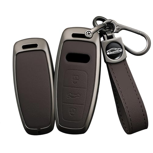 Étui clé Audi antichoc alliage zinc coque intelligente protection totale S4