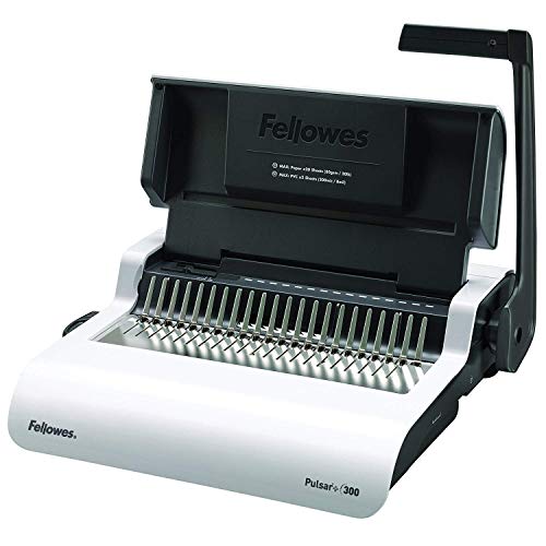 Fellowes 5627609 Pulsar Plus - Manueller Kammbinder, 300 Blatt Pulsar+, inkl. 200,Umschläge