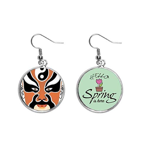 Pendientes de ópera de Pekín estilo colgante decorativo multicolor para primavera