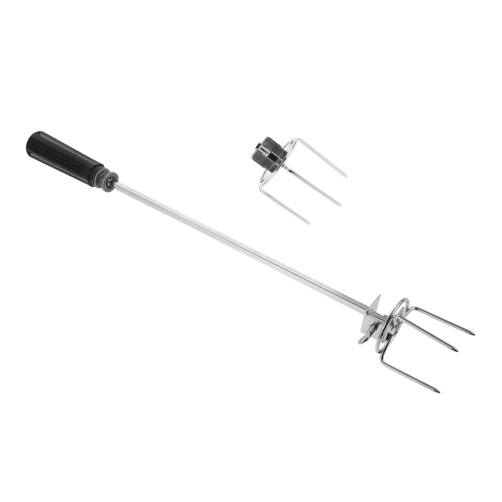 UPKOCH 3 Set forchetta da barbecue forchetta per grigliare la carne griglia per arrostire il pollo BBQ Skewers Forchetta Per Pollo Alla Griglia forchette da pollo rotanti da cucina Silver