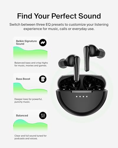 Belkin SoundForm Rhythm ANC True Wireless Earbuds, 28H Battery - image 6
