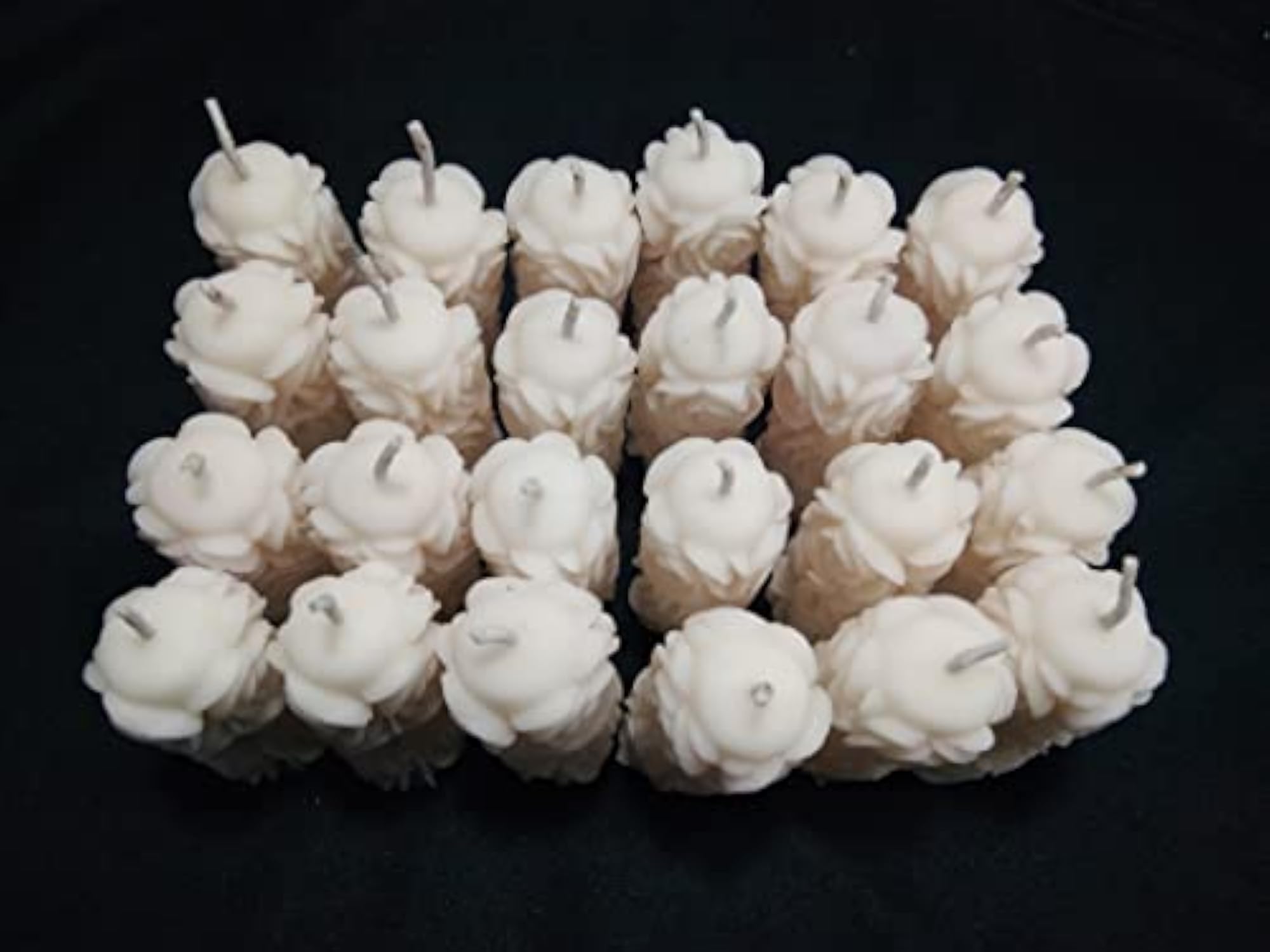 VGroot Rose Mini Round Pillar Scented Candle Pack of 24