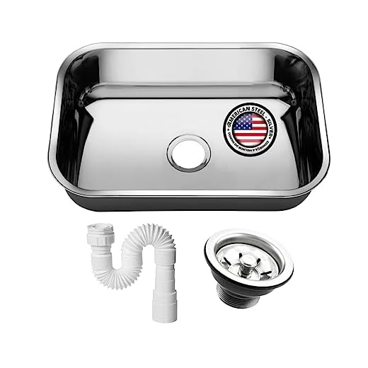 Cuba Pia Numero 1 Cozinha Inox American Steel 47x30x17
