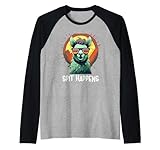 Photo Gallery spit happens llama alpaca lovers divertente gioco di parole maglia con maniche raglan Photo Gallery spit happens llama alpaca lovers divertente gioco di parole maglia con maniche raglan