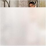 Vogue Carpenter Protective Privacy Window Film 35.5 by 78.8In Decorative Static Cling Glass Film Suitable For Every Room In Home And Office