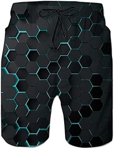 Belovecol Mens Swim Trunks Summer Cool Quick Dry Board Shorts Bathing Suit with Side Pockets Mesh Lining S-4XL