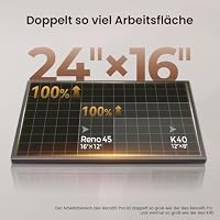 Monport Reno 65W CO2 Laser Graviermaschine, Desktop Laser Cutter mit Semi-Autofokus, Neu entwickelte Laserröhre, Duales Arbeitsbett, Präzision&Effizienz CO2 Laser für Metall Holz – Ansicht 6