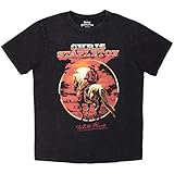 Rock Off officially licensed products Men's Chris Stapleton White Horse Stone Wash T-Shirt Medium Black