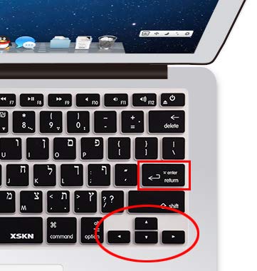 XSKN ebraico tastiera lingua in silicone per 13