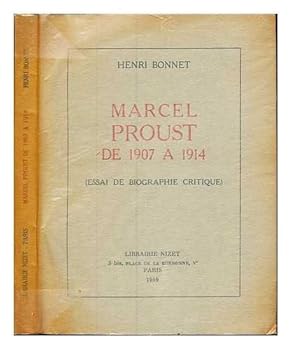 Paperback Marcel Proust de 1907 à 1914 : bibliographie génerale Book