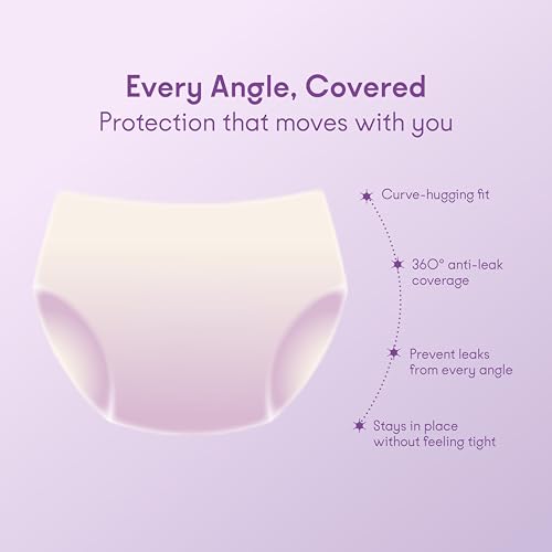 Image of ZOY Disposable Period Panties M-XL for Women | 360 Leak-Proof Protection, High Absorbency (Up to 12 Hours), Breathable & Rash-Free | All-in-One Period Underwear for Heavy Flow, Overnight & Postpartum | Pack of 2