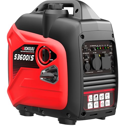 3600W Portable Generator Super Quiet Inverter Generator Ultra Lightweight for Home Backup Outdoor Camping, CO Sensor Protect, EPA, ECO Mode