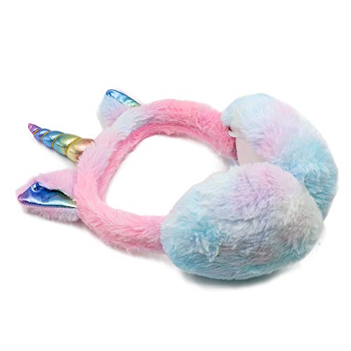Girls Unicorn Earmuffs Winter Warm Soft Plush Ear Warmers for Kids Adults3