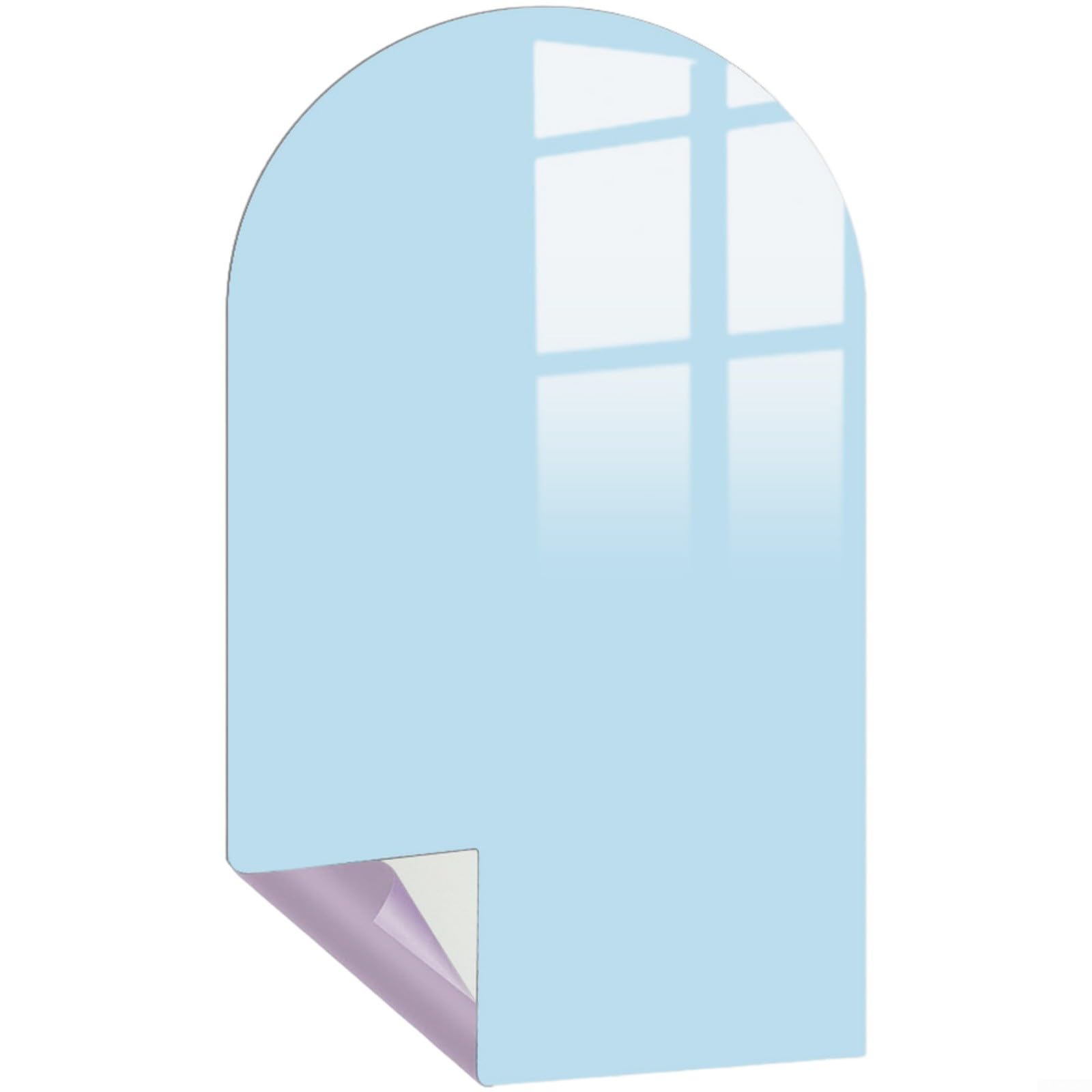 Lavagna magnetica per bambini, decalcomania da parete, 40 x 90 cm, in PVC, rimovibile, per asilo, sala giochi e aule (blu)