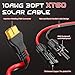 GIBBAB Solar Connector to XT60 Charge Extension Cable, XT60 Adapter Cable to Solar Panel Charging Wire for LiFePO4 Battery RV Portable Power Station Ecoflow Solar Generator, 30FT 10AWG